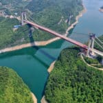 Pont Feilonghu Wujiang en construction dans le sud-ouest de la Chine — Chine Informations