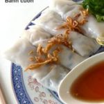 Raviolis vietnamiens au porc et aux champignons noirs (Bánh cuốn)