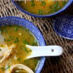 Soupe de vermicelle au poulet facile {de style asiatique}