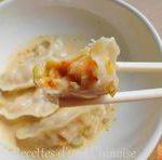 Raviolis aux crevettes, sauce Rendang au lait de coco