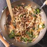 Korean-Style Steak and Noodles with Kimchi