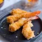 Tempura de crevette au panko, sauce à la mangue