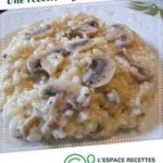Risotto aux champignons de Paris