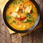Soupe de cabillaud au lait de coco