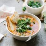 Soupe de lentilles corail et chou kale