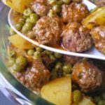 MIJOTE DE BOULETTES AUX PETITS POIS