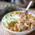 Poulet au lait de coco, gingembre et ananas