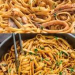 Creamy Calamari Fettuccine