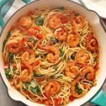 Spicy Shrimp Spinach Pasta