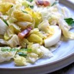Salade de chou chinois aux lardons, sauce moutarde - une autre cuisine