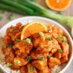 Poulet à l'orange à la chinoise - Elle Mijote Quelque Chose
