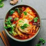 Vegan Kimchi Noodle Soup - Full of Plants