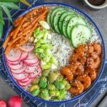 poke bowl aux crevettes marinées - Amour de cuisine