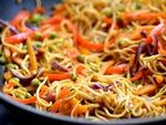 Nouilles chinoises sautées aux légumes