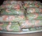 Les Rouleaux de printemps aux crevettes de Patricia