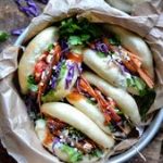 Bao Bun Végétaliens Tofu et Crudités / Vegan Caramelized Tofu Ban Bao