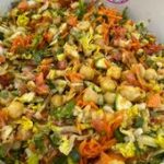 Salade de pois chiches sauce cacahuète - FabiCooking
