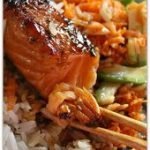 Solo food : saumon teriyaki mi-cuit
