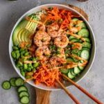 Shrimp Sushi Bowls With Cauli-rice | Dash of Mandi