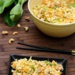 Salade de riz thaï au poulet, carotte, pak choï et noix de cajou - Amandine Cooking