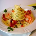 Gambas rôties, linguine au curry & lait de coco - Épices & moi