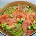 Chirashi au saumon, avocat & concombre | Audrey Cuisine