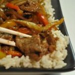 Lanières de boeuf sauce au poivre noir asiatique