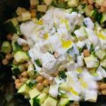 Salade de courgettes et pois chiches extra-fraîche
