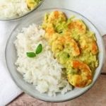 Fondue de poireaux au curry et crevettes - Chamangemieux