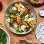 Recette de la Salade nectarine, parma & mozzarella