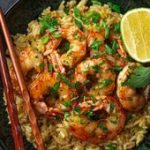 Riz sauté aux crevettes