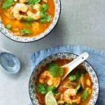 Bouillon thaï aux crevettes & champignons (façon Tom Yam Kung)