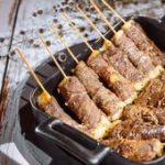 Yakitori boeuf fromage, entre cuisine asiatique et gastronomie française