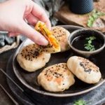 Brioches vapeur aux légumes, à la poêle