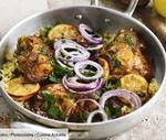 Poulet épicé à la libanaise au citron et oignons rouges