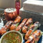 Vietnamese Baked Salmon Spring Rolls