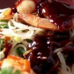 Nouilles sautées aux crevettes