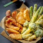 Vegetable tempura with ginger ponzu sauce