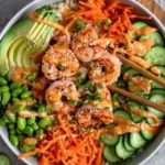 Healthy Shrimp Sushi Bowls - Dash Of Mandi