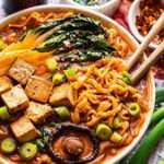 Vegan kimchi ramen - easy Korean food - vegan recipe
