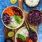 Poke bowl au thon, riz et crudités - Amandine Cooking