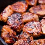 Filet mignon de porc sauté, au miel et aux épices