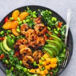 Mango Mandarin Sesame Shrimp Salad