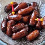 Saucisses caramelisées miel et soja