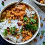 Curry Thaï Végétalien à la Patate Douce et Pois Chiche Croquants !