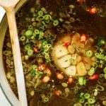 Easy spicy garlic chicken broth - Simply Delicious