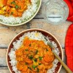 Poisson au lait de coco, carottes et riz - Amandine Cooking