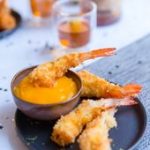 Tempura de crevette au panko, sauce à la mangue