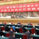 Xi Jinping participe une dlibration de la dlgation du Jiangsu lors de la session lgislative annuelle...