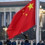 crmonie de lever du drapeau national Pkin — Chine Informations